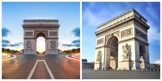 Arco del triunfo en París