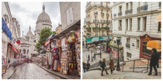 Barrio Montmartre en paris