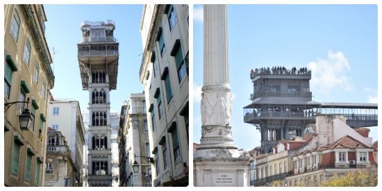 Elevador de Santa Justa en Lisboa