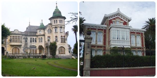 Casas de los indianos en Luarca