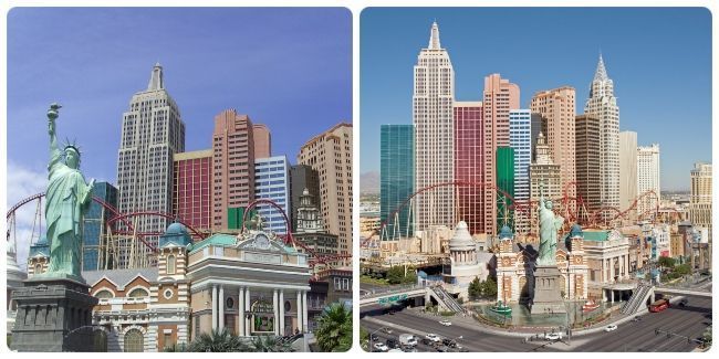 Fotografiar los hoteles de las Vegas