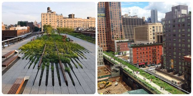 Pasear por el parque high line de new york
