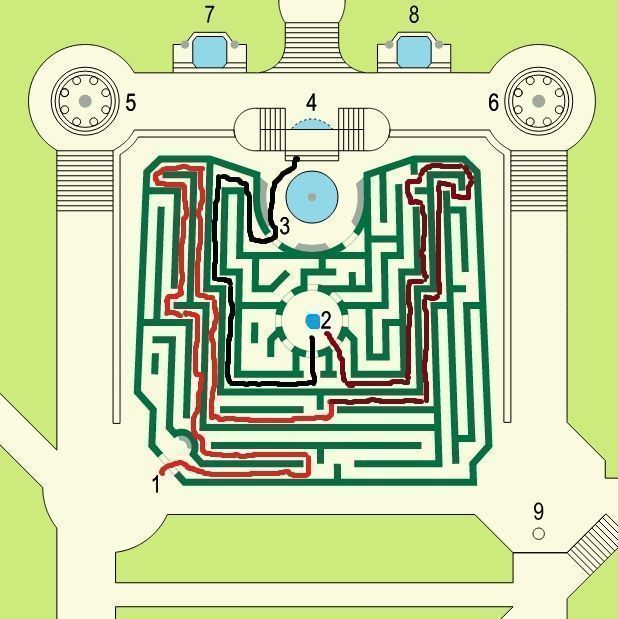 mapa laberinto de horta en Barcelona