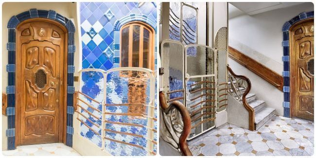 Escaleras de la Casa Batlló de Gaudí