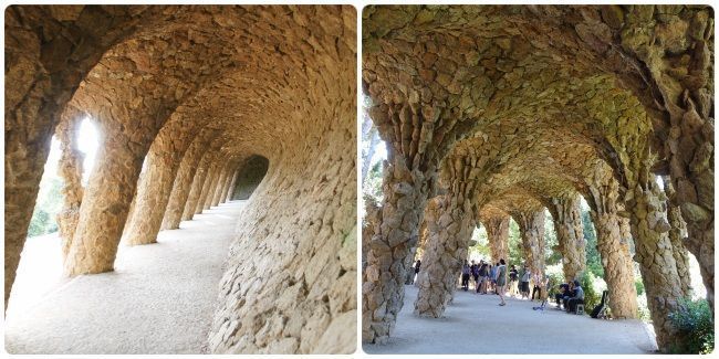 Pórtico de La Lavandera en Park Güell