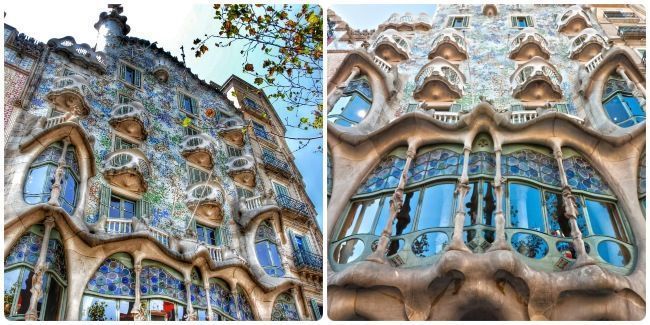 Ver la fachada de la Casa Batlló en Barna