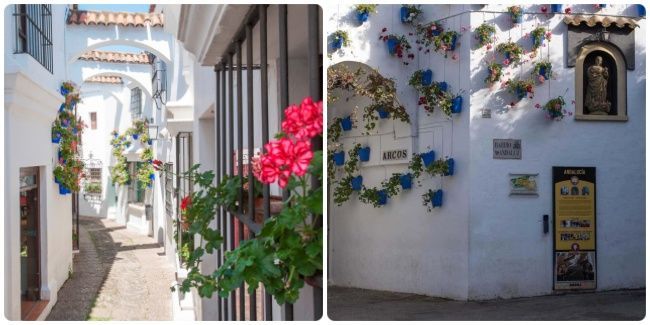 Barrio andaluz en Poble Espanyol en Barcelona
