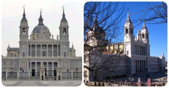 Fachada principal de la Almudena