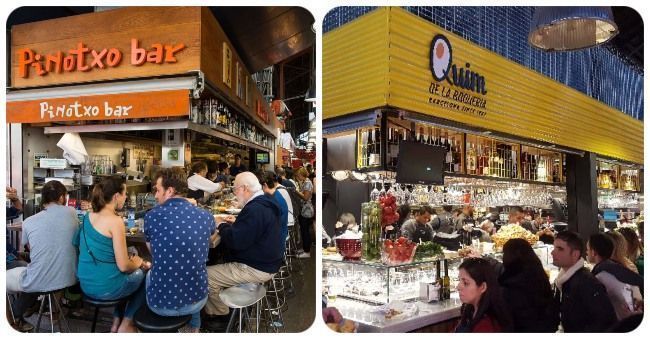 Bares y restaurantes de la boquería