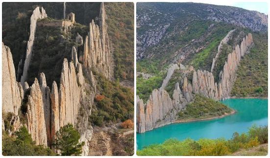 Muralla china de Finestres en Aragón