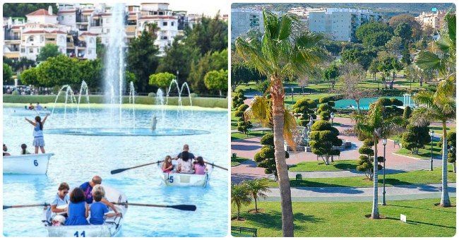 Parque de la Batería en la costa andaluza