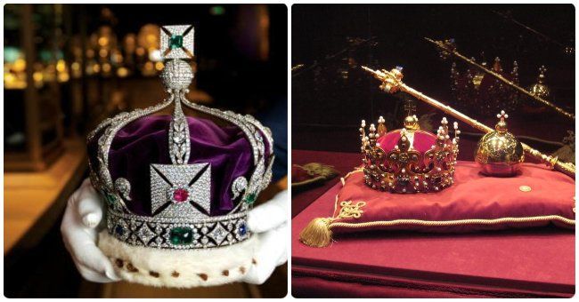 Joyas de la corona en la torre de londres